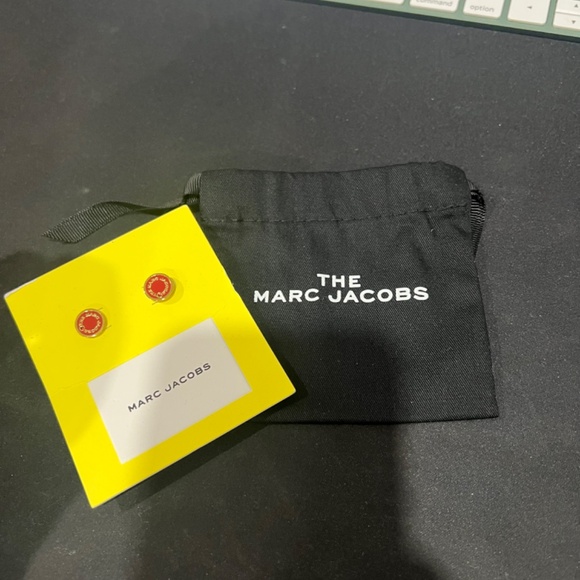 Marc Jacobs Enamel Logo Stud Earrings - Picture 4 of 4